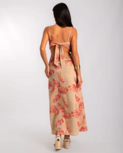 VESTIDO SUNNY STORY · ESTAMPADO -[品牌] Ventas THE-ARE vestido largo estampado lazada espalda tirantes mujer the are eci img 3 scaled