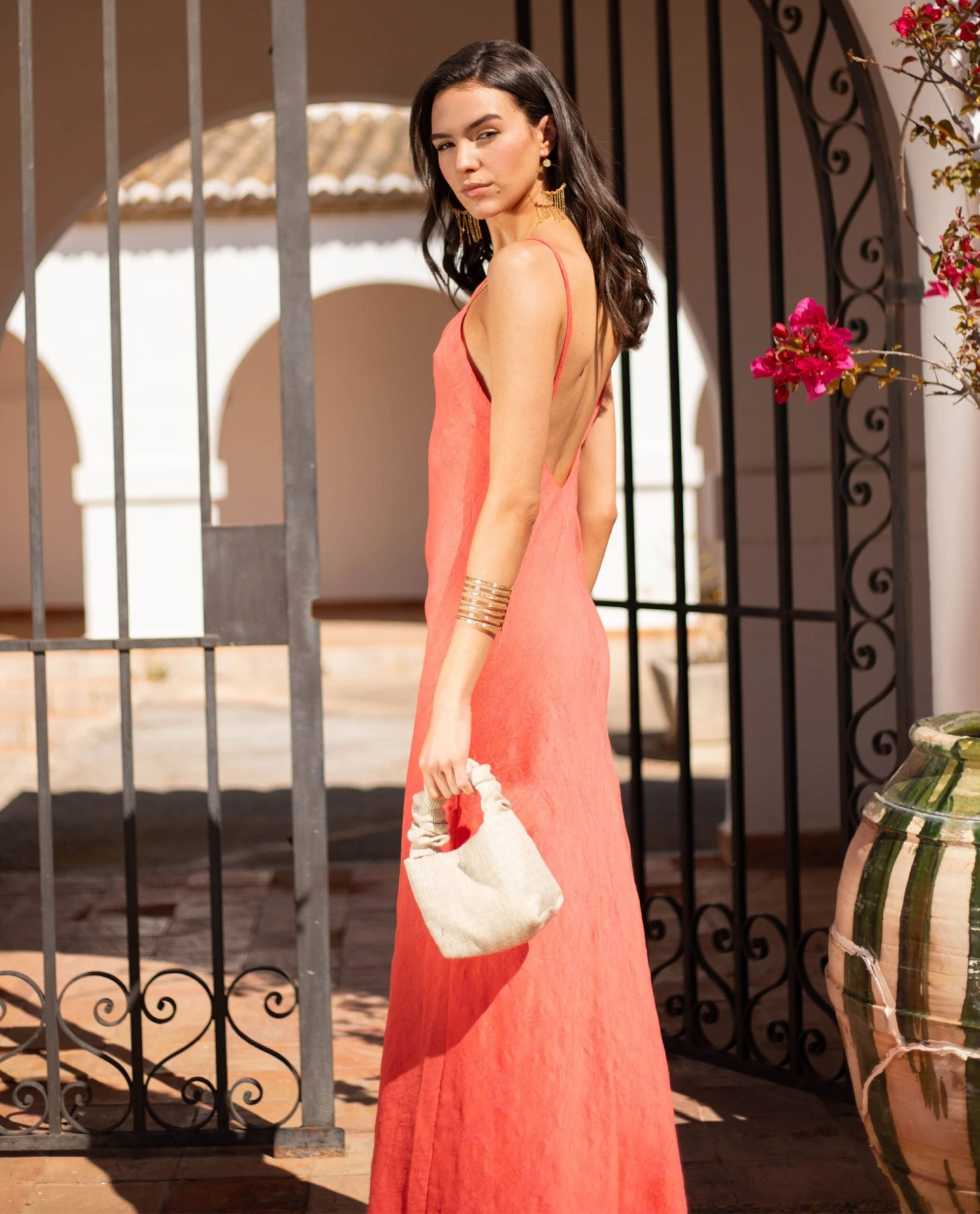 VESTIDO JAÉN · CORAL 7 VESTIDO JAÉN · CORAL - Imagen 7