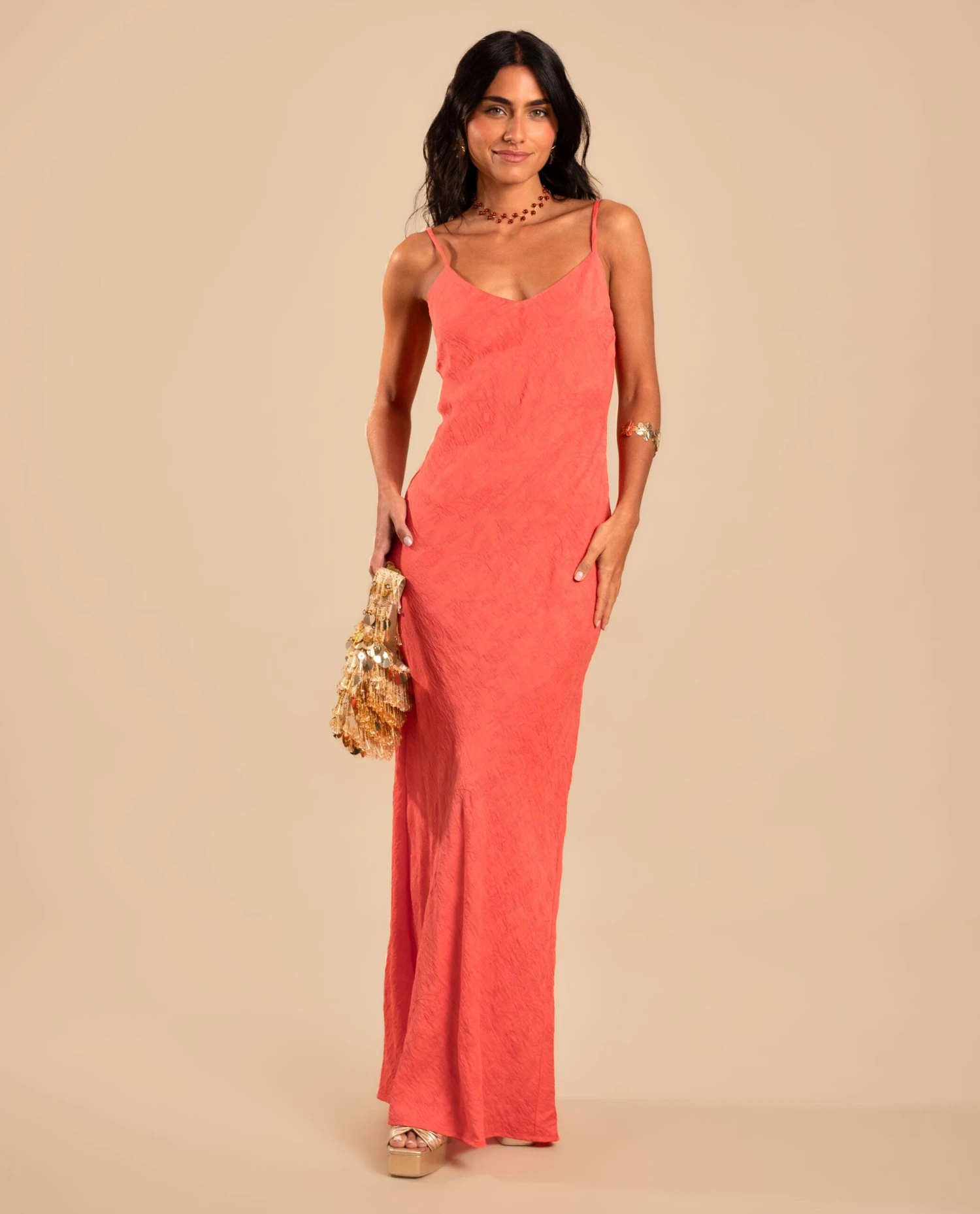 VESTIDO JAÉN · CORAL 13 VESTIDO JAÉN · CORAL - Imagen 13