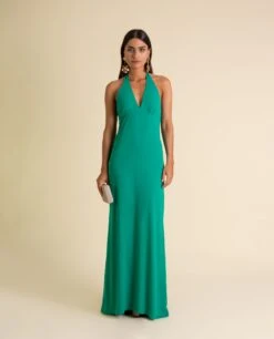 VESTIDO MRS. PEREA · VERDE -[品牌] Ventas THE-ARE vestido largo verde elegante lazada mujer the are eci img 2