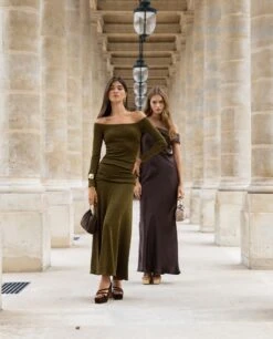 VESTIDO SOPHIE · VERDE -[品牌] Ventas THE-ARE vestido midi ajustado verde manga larga eventos mujer the are 2 2bcf982c 69af 42f4 9347 b16337f8e413