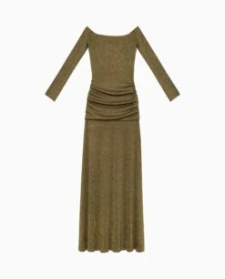 VESTIDO SOPHIE · VERDE -[品牌] Ventas THE-ARE vestido midi ajustado verde manga larga eventos mujer the are eci img 5