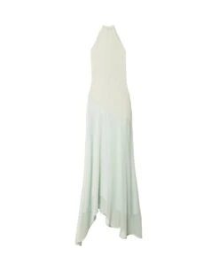 VESTIDO ONA · MENTA -[品牌] Ventas THE-ARE vestido midi asimetrico menta cuello halter invitada mujer the are eci img 5