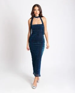VESTIDO SECRETS WE KNOW · AZUL