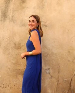 VESTIDO ALHAMBRA · AZUL COBALTO -[品牌] Ventas THE-ARE vestido midi azul cobalto asimetrico gasa fular eventos mujer the are 1 e5a11c00 8b42 4c8e adb4 d01a070849af