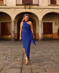 VESTIDO ALHAMBRA · AZUL COBALTO -[品牌] Ventas THE-ARE vestido midi azul cobalto asimetrico gasa fular eventos mujer the are 2 bac7ee6c ff11 45ca 96f4 cdbf207c5c58