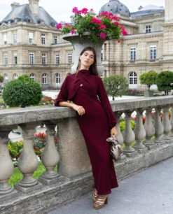 VESTIDO ELOISE · BURDEOS