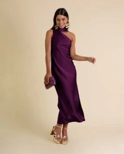 VESTIDO MRS. ABRIL · CIRUELA