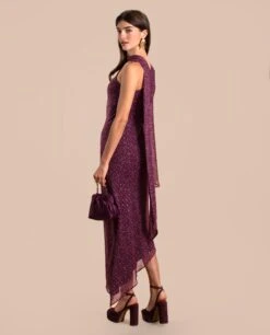 VESTIDO CHLOÉ · ESTAMPADO -[品牌] Ventas THE-ARE vestido midi estampado asimetrico fular eventos mujer the are eci img 3