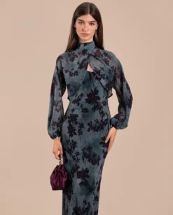 VESTIDO ELOISE · ESTAMPADO -[品牌] Ventas THE-ARE vestido midi estampado azul tirantes lencero eventos mujer the are 2 89071552 5399 4e22 acea c25d0aba87e2 scaled