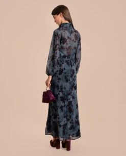 VESTIDO ELOISE · ESTAMPADO -[品牌] Ventas THE-ARE vestido midi estampado azul tirantes lencero eventos mujer the are 3 60e30c9a 644d 4fcb a53b 81f4510e6907