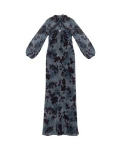 VESTIDO ELOISE · ESTAMPADO -[品牌] Ventas THE-ARE vestido midi estampado azul tirantes lencero eventos mujer the are eci img 5