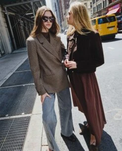 VESTIDO BECOMING HER · MARRÓN -[品牌] Ventas THE-ARE vestido midi marron cuerpo de punto falda larga mujer the are 4