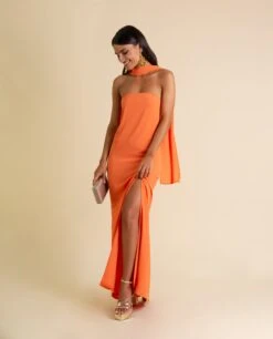 VESTIDO MRS. ARTEAGA · NARANJA
