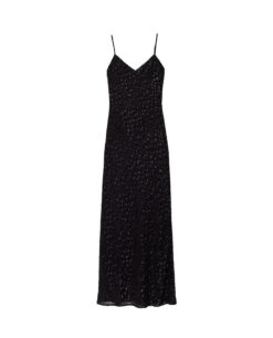 VESTIDO LATE SHOW · NEGRO -[品牌] Ventas THE-ARE vestido midi negro tirantes lurex fiesta mujer the are eci img 5