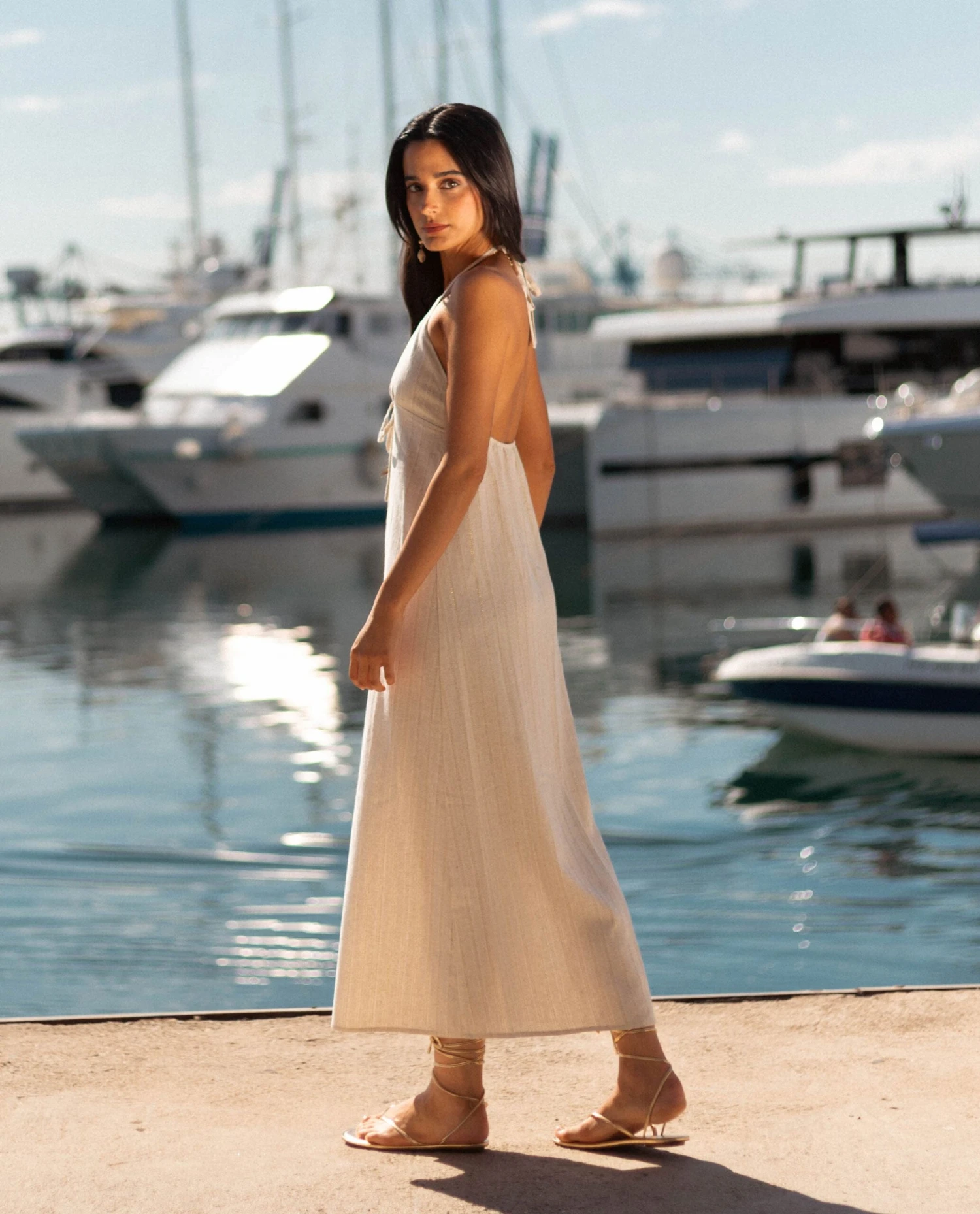 VESTIDO GOLDEN BRUNCH · BEIGE 7 VESTIDO GOLDEN BRUNCH · BEIGE - Imagen 7