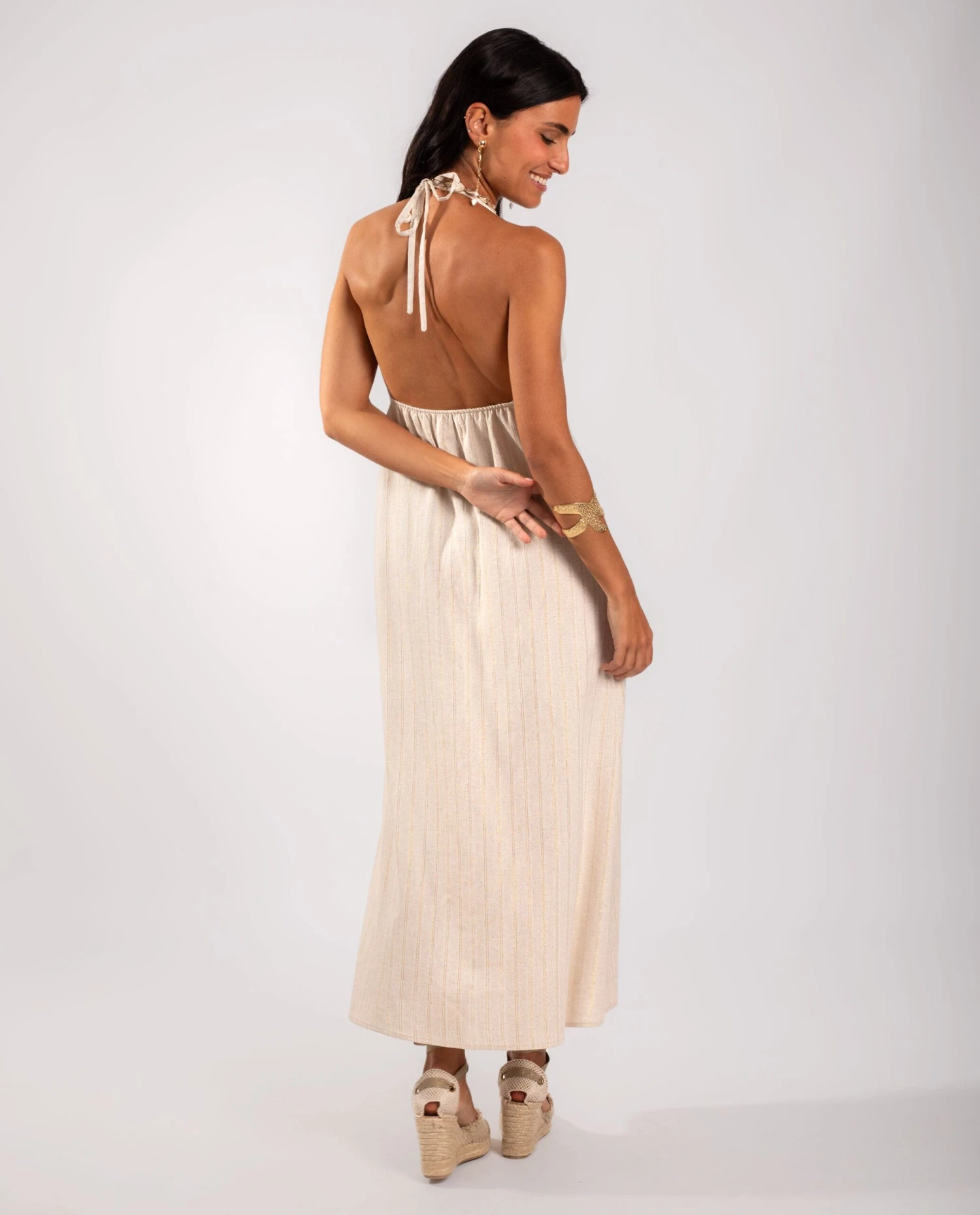 VESTIDO GOLDEN BRUNCH · BEIGE 5 VESTIDO GOLDEN BRUNCH · BEIGE - Imagen 5