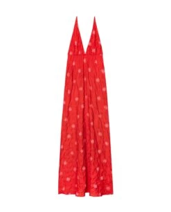 VESTIDO CADAQUÉS · ROJO -[品牌] Ventas THE-ARE vestido midi rojo halter espalda abierta estampado soles blanco mujer the are eci img 5 d944d190 4227 4299 a69f 33159b367a65
