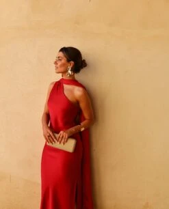 VESTIDO MRS. ABRIL · ROJO -[品牌] Ventas THE-ARE vestido midi rojo lazada mujer the are 2