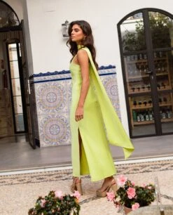 VESTIDO MRS. ABRIL · VERDE LIMA