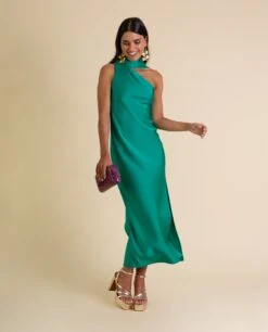 VESTIDO MRS. ABRIL · VERDE -[品牌] Ventas THE-ARE vestido midi verde lazada mujer the are eci img 2 93b5ef46 852c 42f6 b7ef 9b766c2901f0