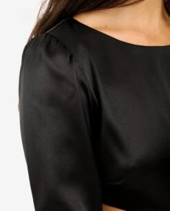 VESTIDO NIGHT SECRETS · NEGRO -[品牌] Ventas THE-ARE vestido negro corto abertura espalda mujer the are eci img 4