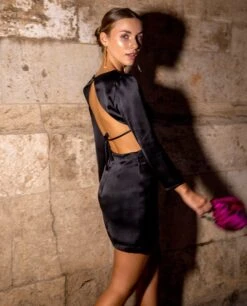 VESTIDO NIGHT SECRETS · NEGRO