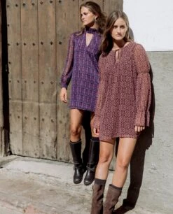 VESTIDO BREEZY AVENUE · MARRÓN -[品牌] Ventas THE-ARE vestidos 28ad5b38 d5ad 4ec6 9427 5610c967c3db