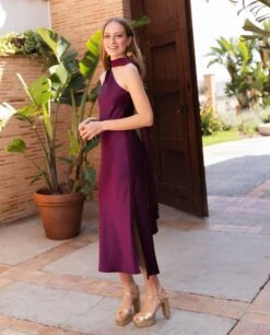 VESTIDO MRS. ABRIL · CIRUELA -[品牌] Ventas THE-ARE w IMG 8358