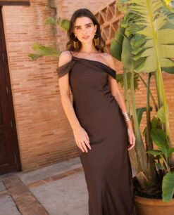 VESTIDO CÓRDOBA · MARRÓN -[品牌] Ventas THE-ARE w IMG 9814